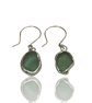 Ocean Sea Glass Silver Earrings - Image 4