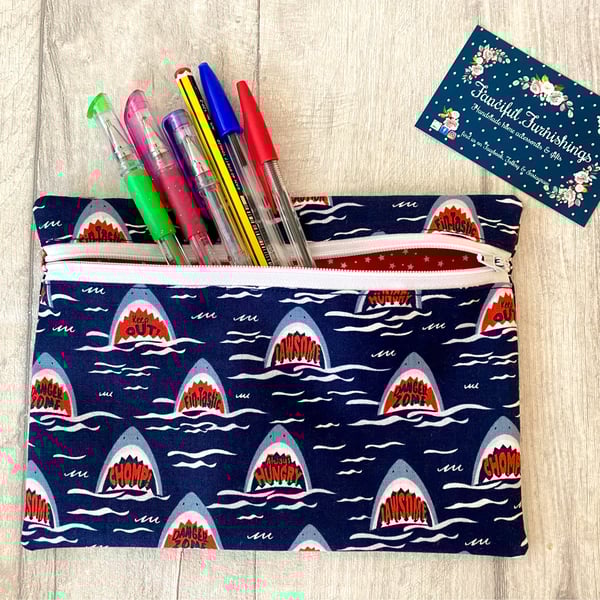 Zip Up Pouch - Pencil Case - PERSONALISATION AVAILABLE 