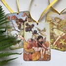 GIFT TAGS Vintage-style. Flower Fairies . 'Autumn 2 '.