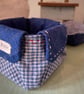Handmade Fabric Jewellery Dish and Small Accessory Basket Set - Image 4