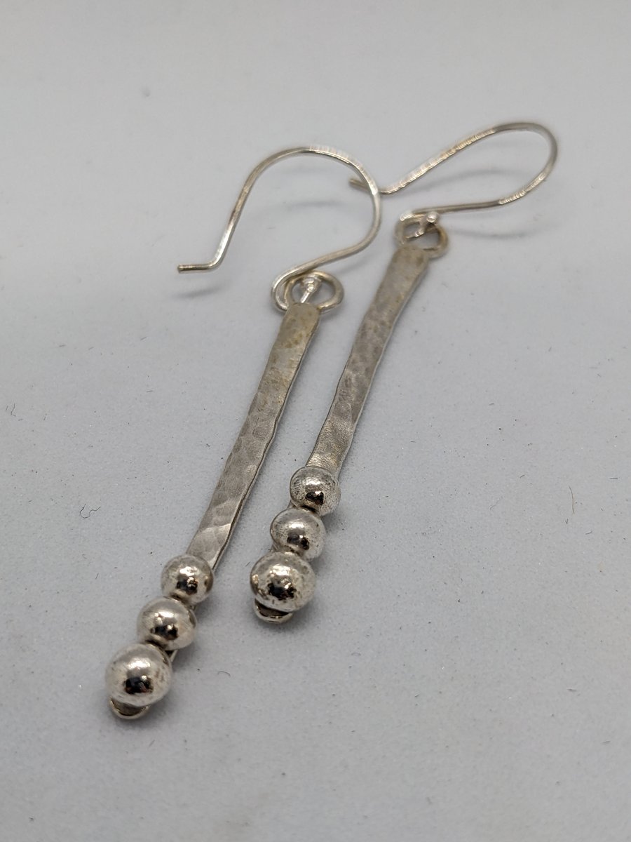 Long contemporary earrings