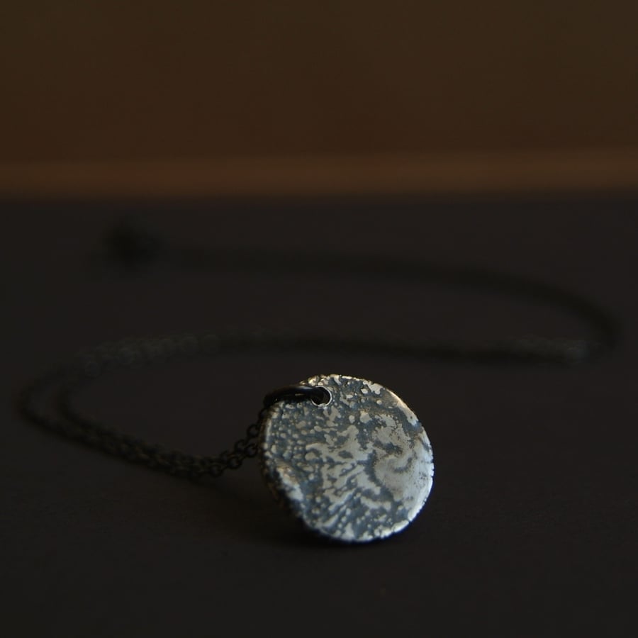 Full Moon Pendant - Silver Moon Jewellery - Moon Necklace for Luna Love