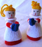 Two hand-knitted choirboys for the Christmas tree or free-standing - Image 5