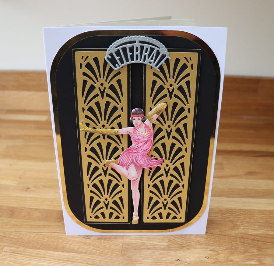 Art Deco patteren card 