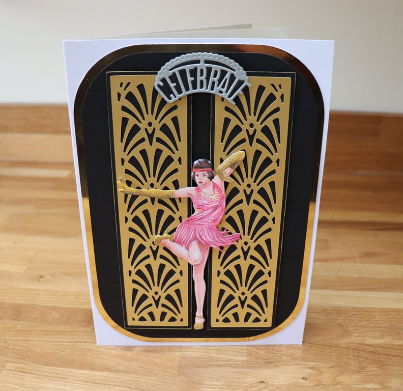 Art Deco patteren card 