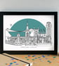 Bristol Skyline Art Print - Image 3