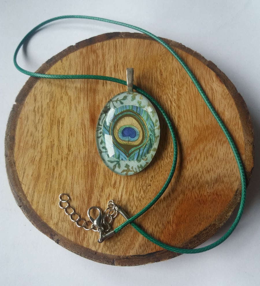 Peacock Feather Pendant