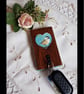Wooden Keyholder, Jewellery Hanger Blossom & Bird
