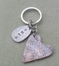 Dandelion Copper Heart Wish Keyring - Image 4