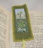 Embroidered Bookmark - Sheep and Buttercups - Image 1