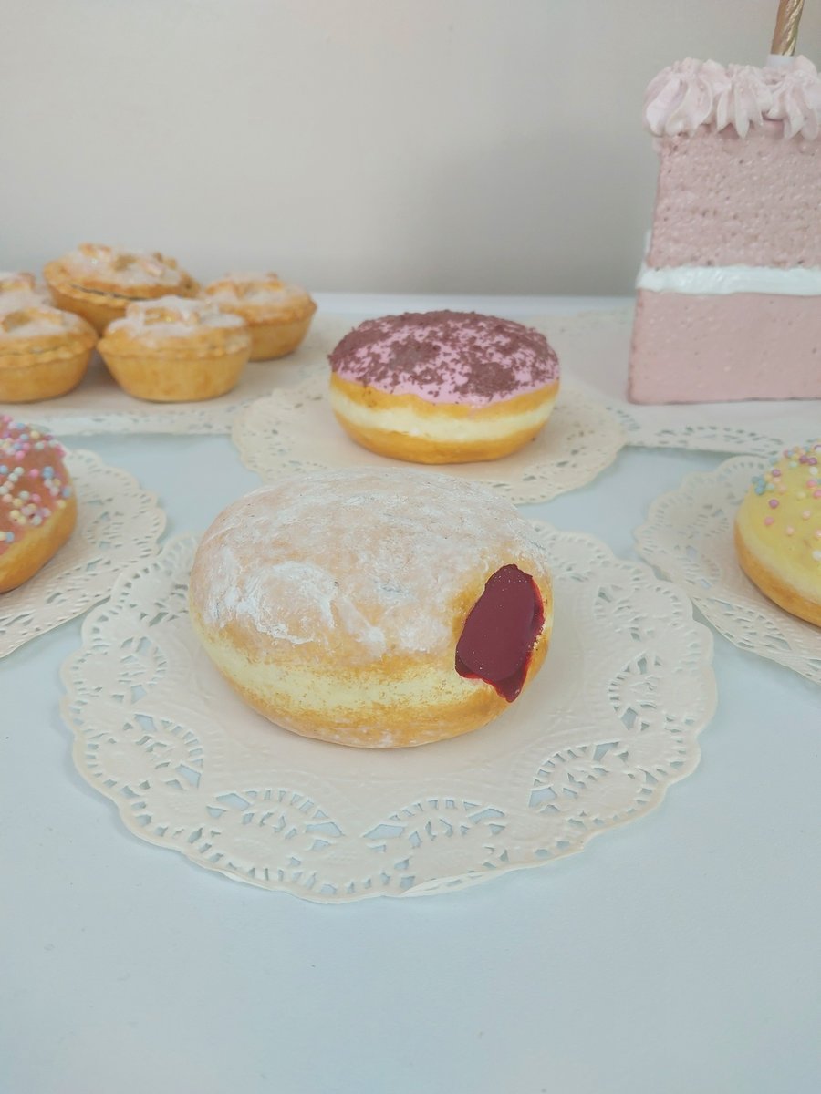 Fake Jam Doughnut Home Decor, Party Prop, Shop Prop, T.V. Film Prop, Theatre Pro