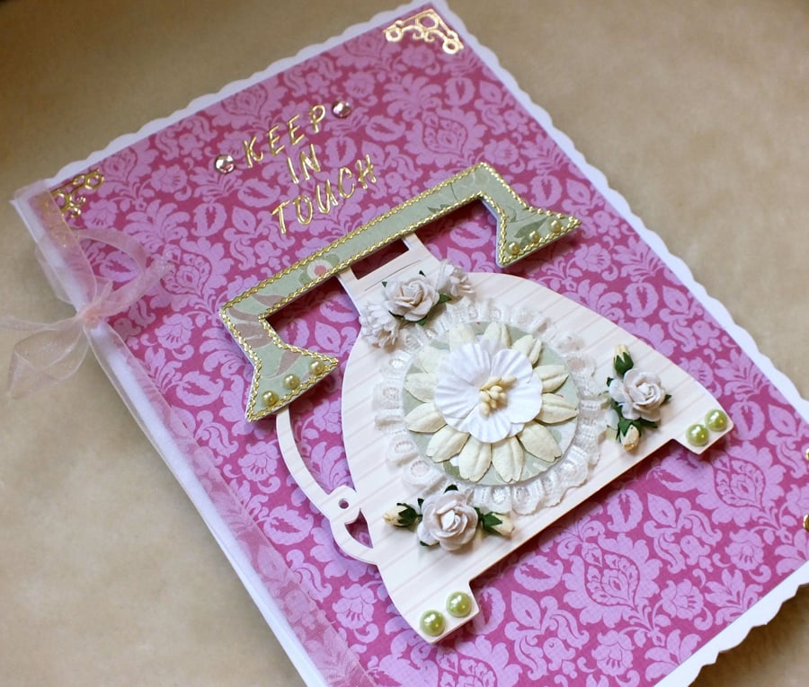 Luxury handmade Keep In Touch (Sorry You're Leaving) Card