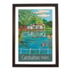 Carshalton Ponds travel poster print by Susie West