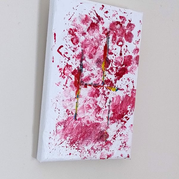 Linear Bloom - Original Acrylic Abstract Painting on Canvas