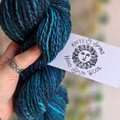 Blue Merino 2 ply Hand Spun Wool