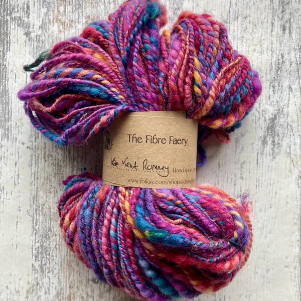 Hand spun yarn 100g Kent Romney