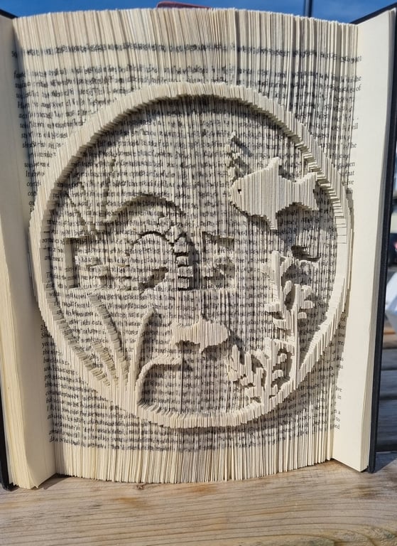 Aquarium 180 Cut & Fold or multi-layer Book Folding Pattern - EMAILED PDF