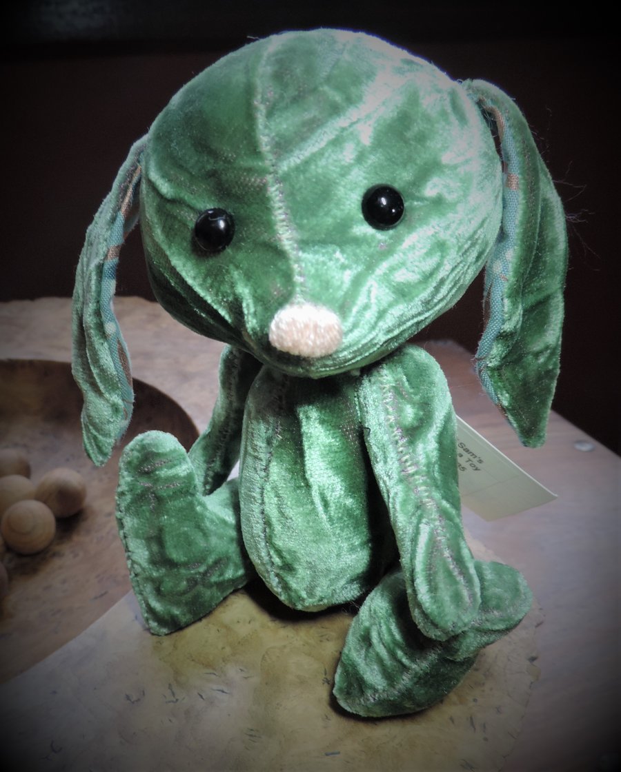 6" Hand Sewn Cute Rabbit.