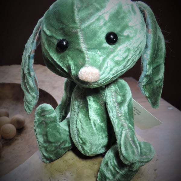 6" Hand Sewn Cute Rabbit.