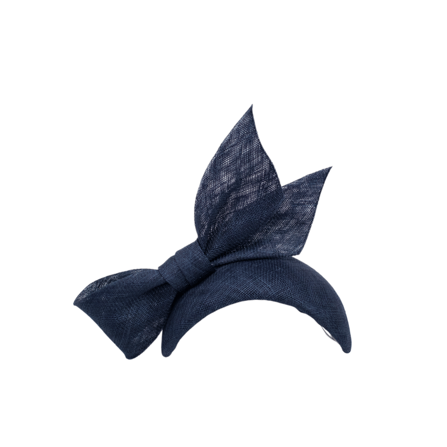 Navy Bow Fascinator Hat for Weddings, Races, Mother of the Bride