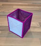 Large desk tidy - purple and white with magenta edging - Image 2