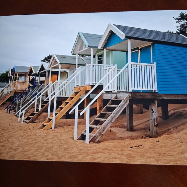 BEACH HUTS AT WELLS NEXT TO SEA