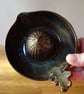 Hand Thrown Dark Green Stoneware Lemon Juicer  - Image 2
