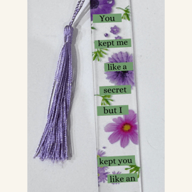 Personalised Bookmarks - floral 