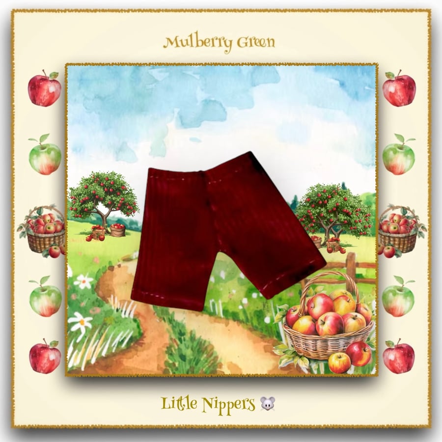 Little Nippers Burgundy Corduroy Trousers 