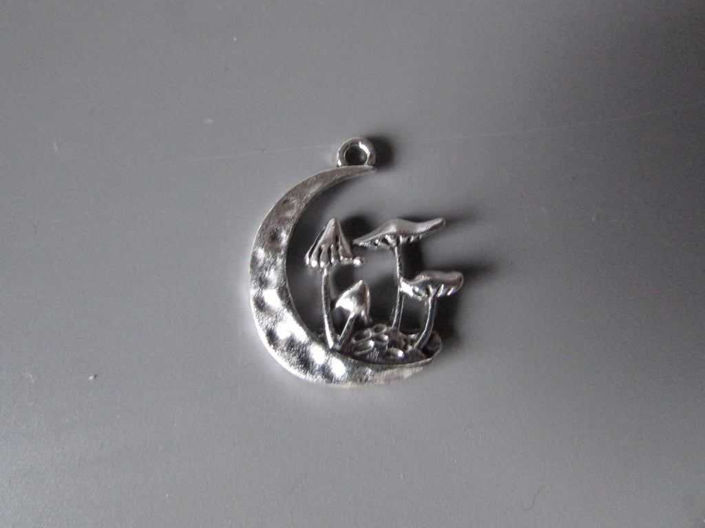 Toadstool Mushroom Fungi Tibetan silver Jewellery Charm