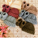 Cosy Baby Hat & Booties set 3-6 months