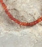 Carnelian Beaded Bracelet, gold filled clasp - Image 5