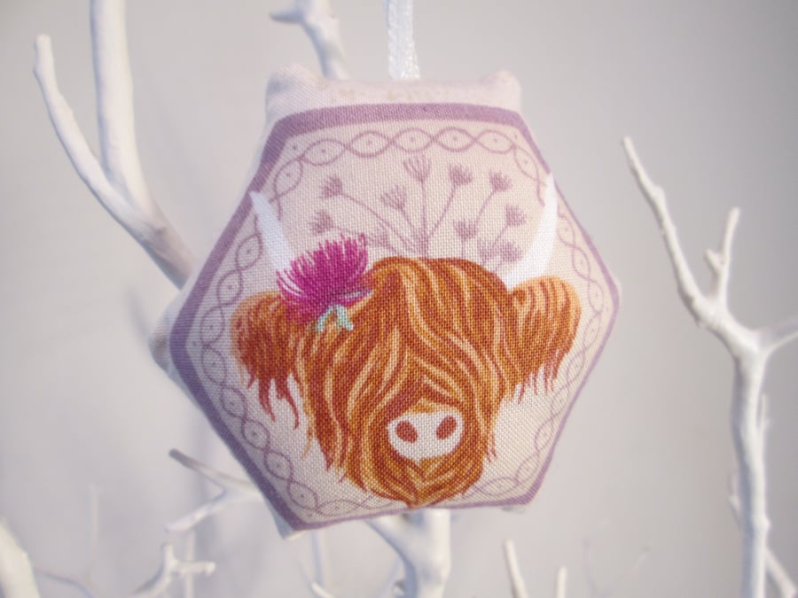 Highland cow Lavender Bag