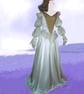 Lady on the Lake giclee print, fairytale dress picture, myth, boho bridal dress - Image 1