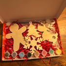 Christmas wooden decoration craft set