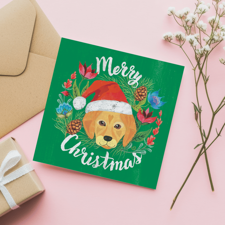 Dog Christmas Card