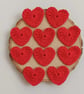 Handmade Crochet Red Hearts – Perfect for Valentine’s, Anniversaries