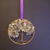 Fluorite  Crystal tree of life bangle hanger