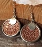 Silver and Copper Earrings - Image 1
