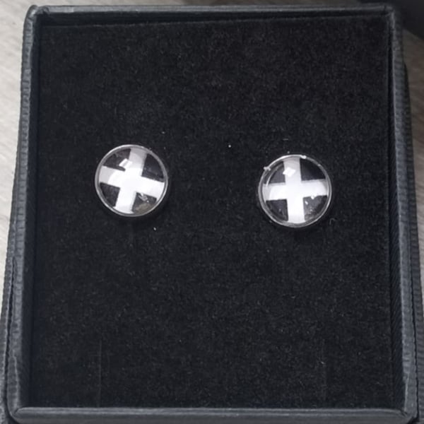  St Piran's Cornish flag studs