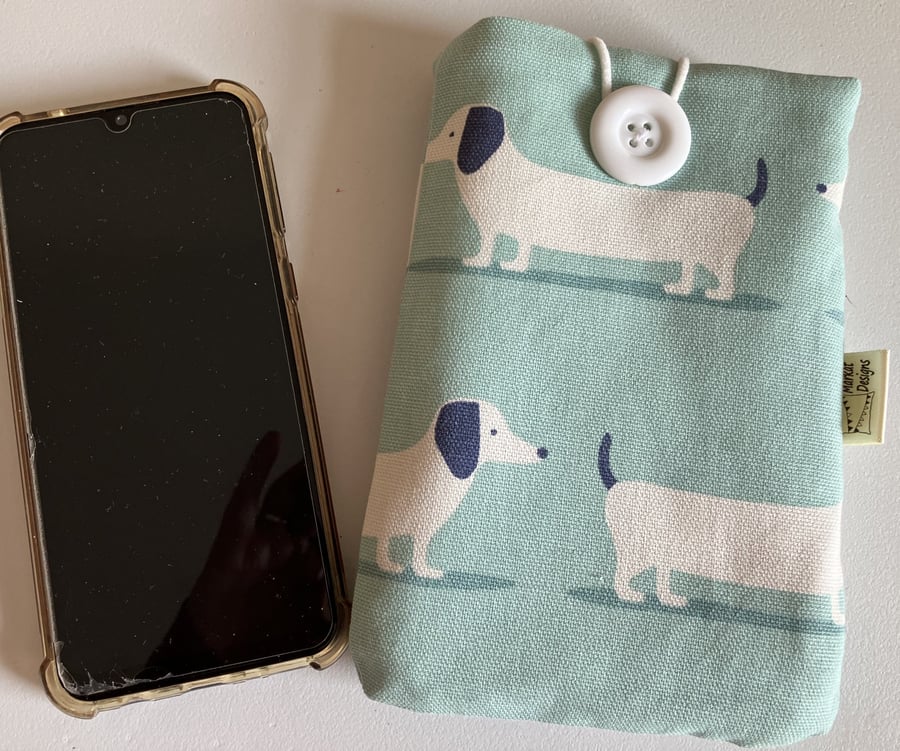Dachshund Mobile Phone Case, Handmade in the UK
