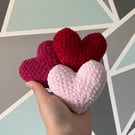 Crochet Heart Plushies