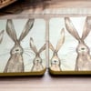 Happy Hare Coasters
