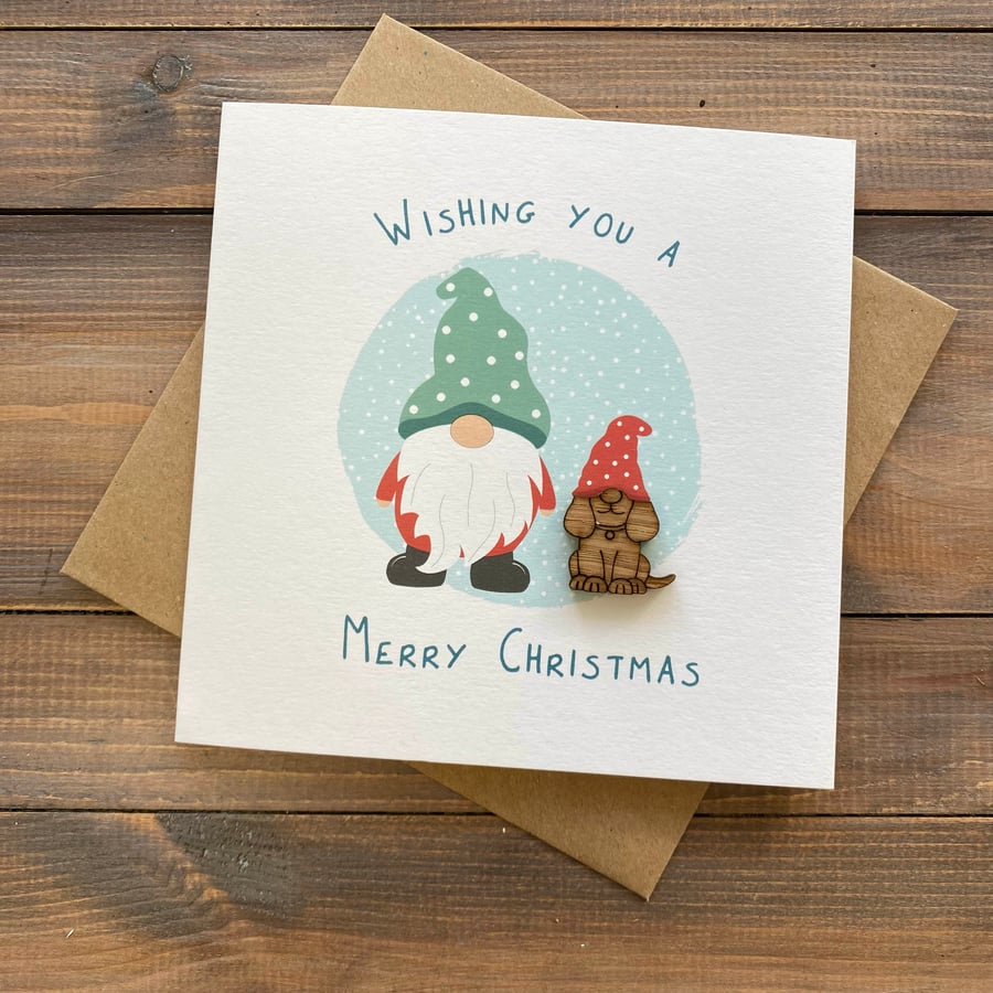 Dog Christmas Card, Gonk Dog Card