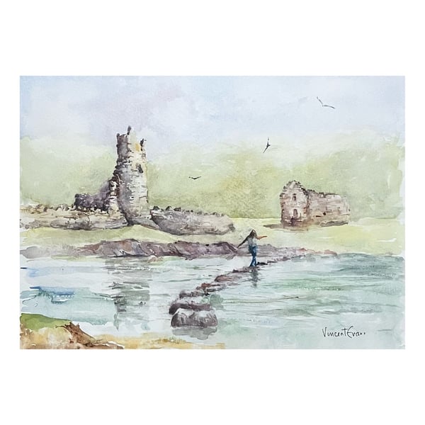 Stepping Stones By The Tower Ruin