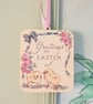 Wooden Easter Chick Hanging Decoration Gift