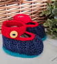 Hand Knitted Gender Neutral Baby Shoes Newborn - Image 4