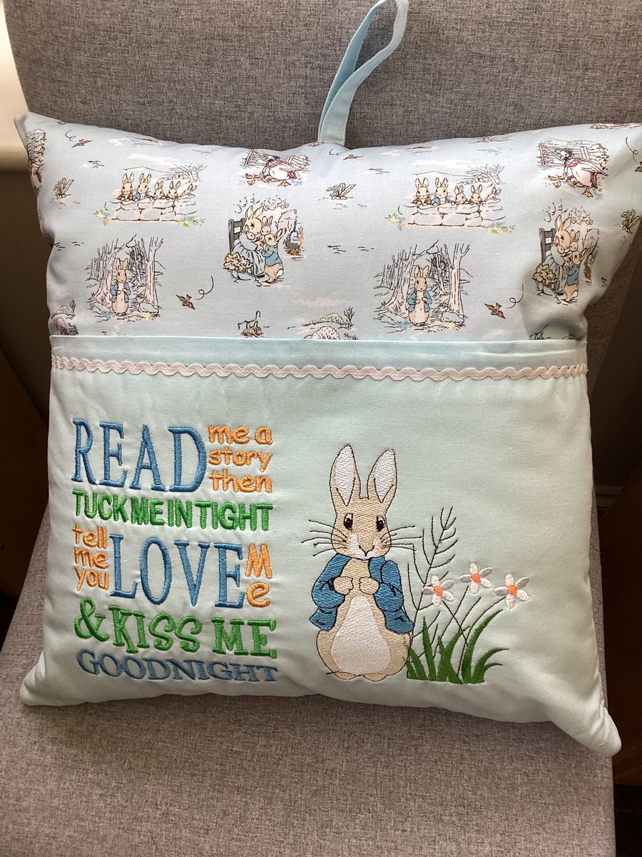 Peter Rabbit Book Cushion