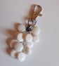 White shell coin bag charm - Image 1
