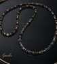 Handmade Black Hematite & Gold Tone Men’s Necklace – 26 Inch – Any Size Availabl